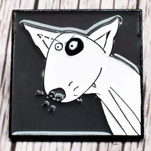 bull terrier lapel pin dog enamel pin badge