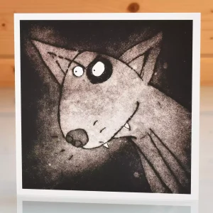 dog birthday card funny English Bull Terrier any occasion