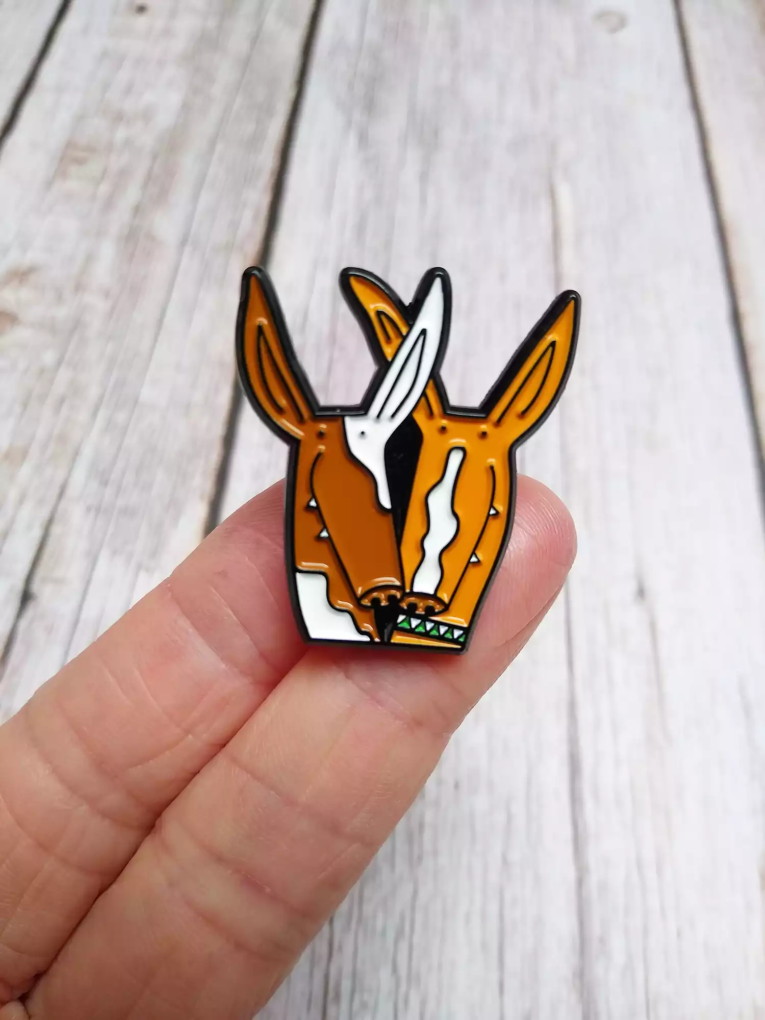 dog enamel pin