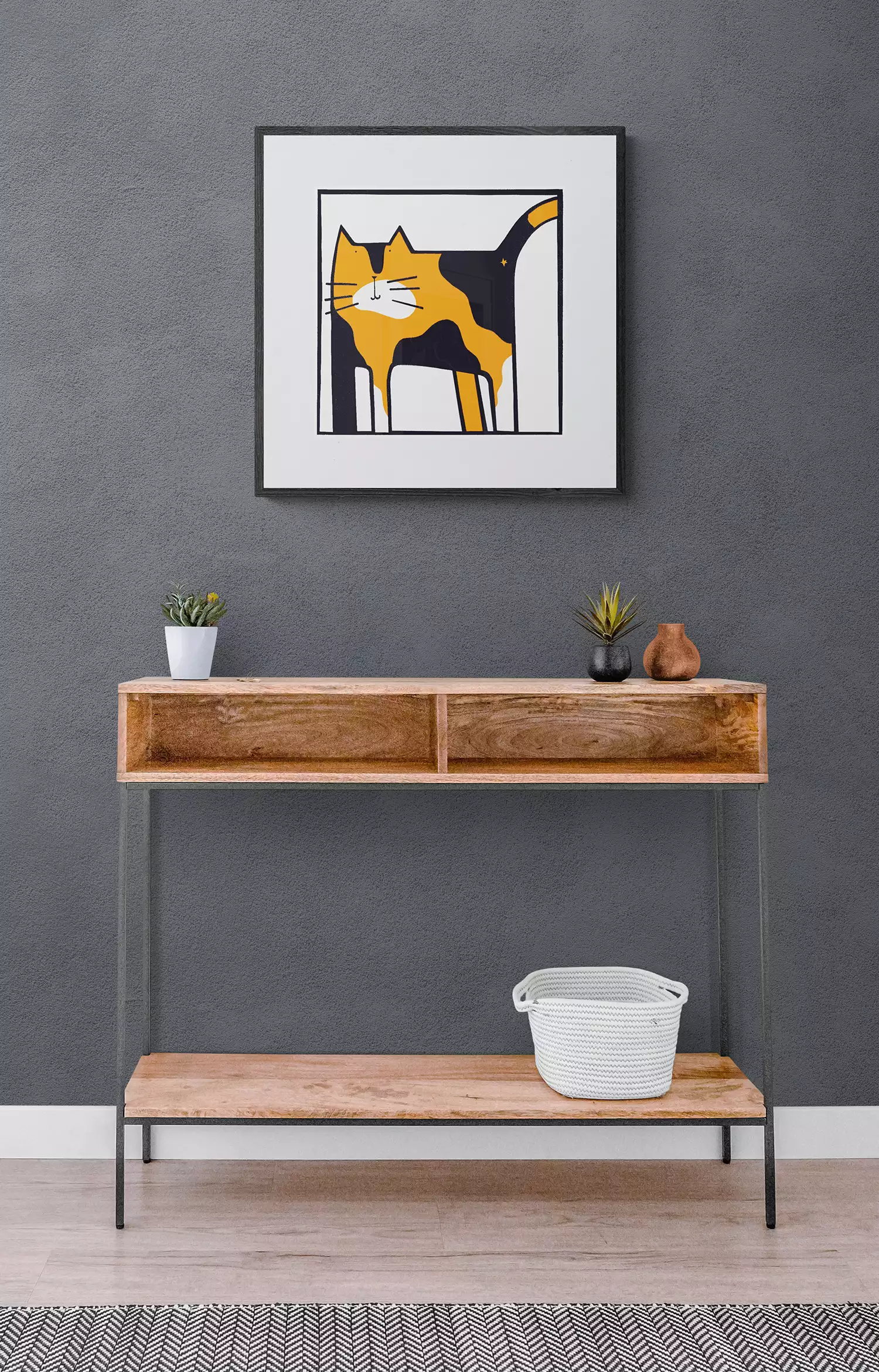 funny tortoiseshell cat wall art print