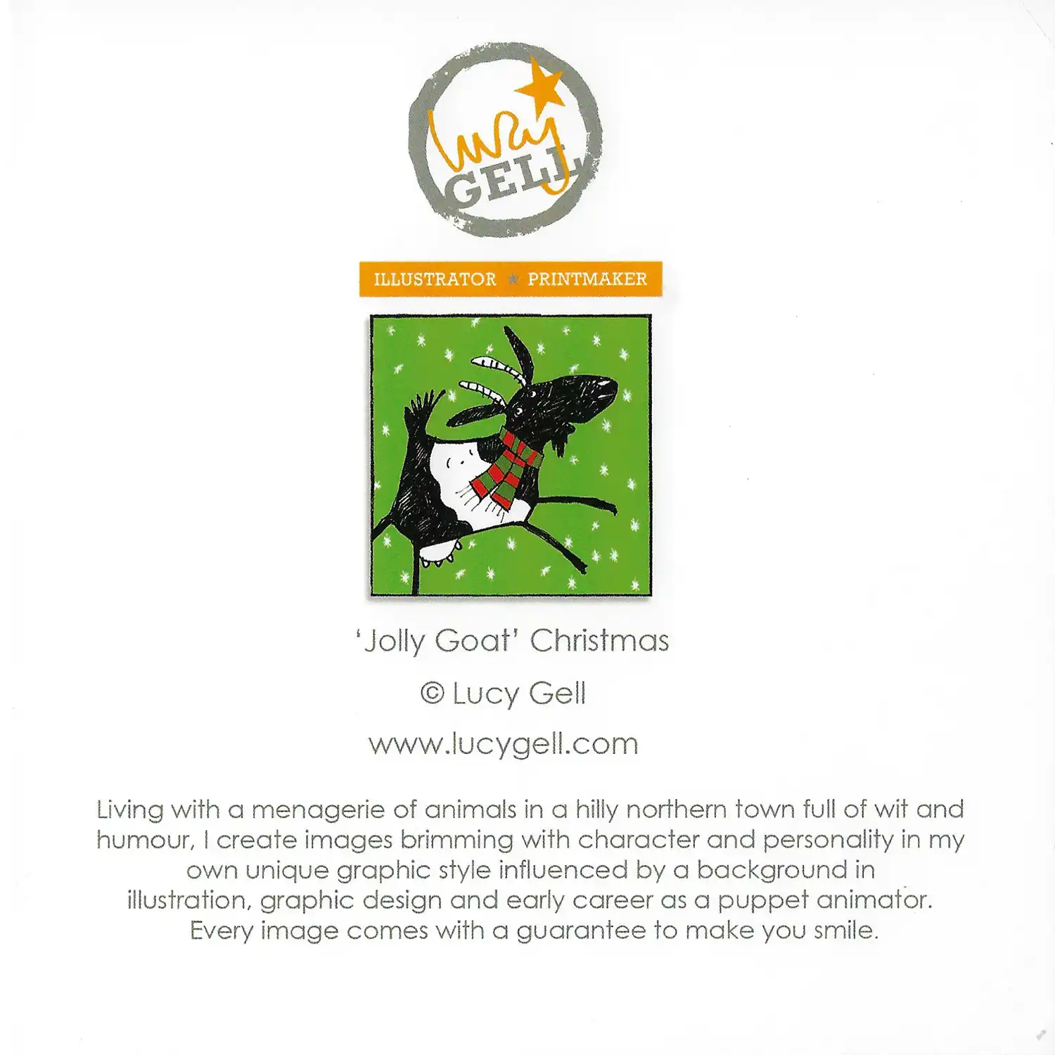 Goat Christmas Card - Image 4
