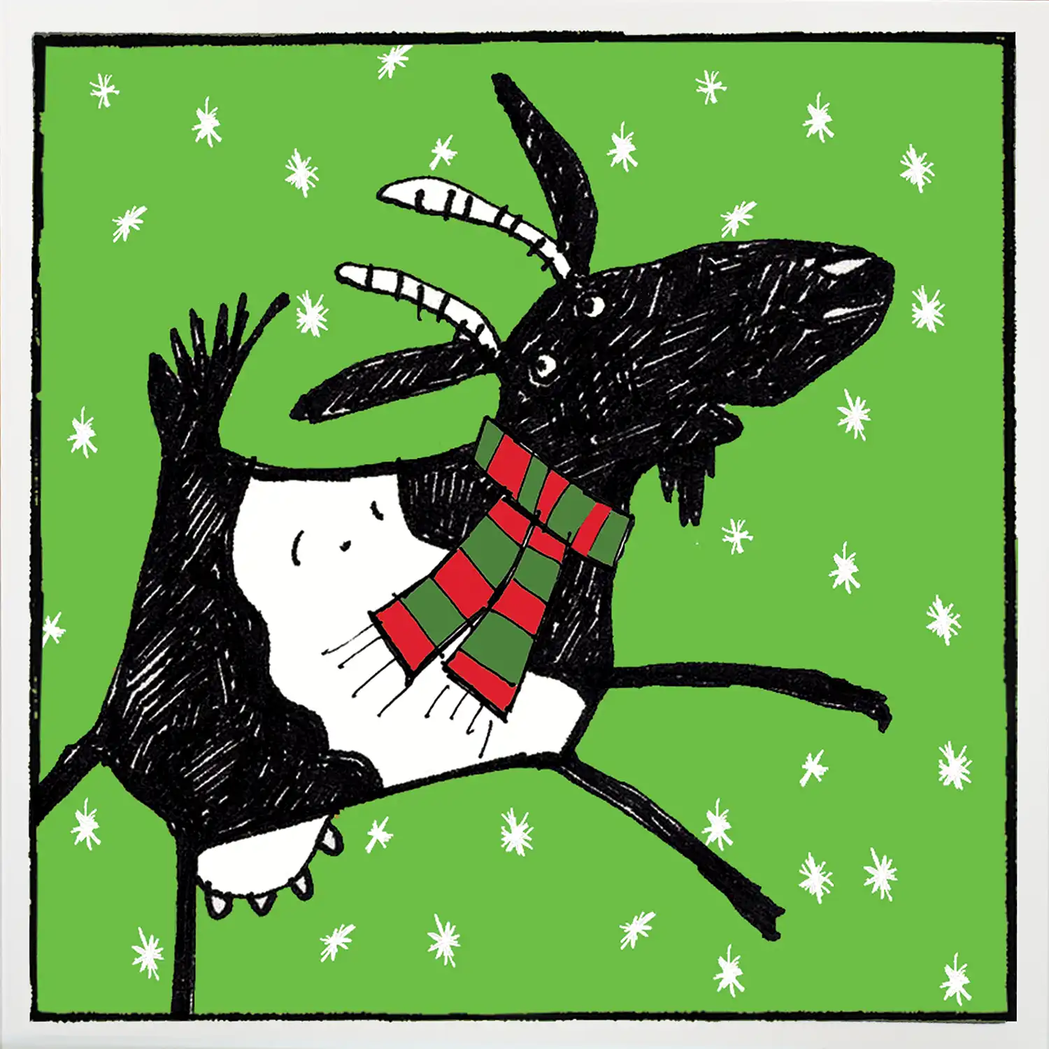 goat greeting card