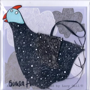 guinea fowl card for a birthday or any occasion bird greeting and gift