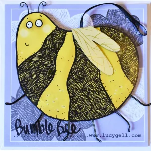 handmade bee cards pop up 3D birthday or any occasion greetings and gift