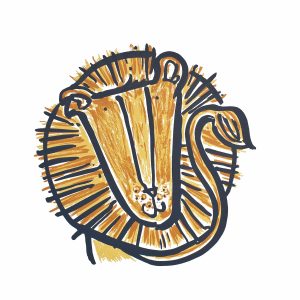nursery animal prints lion wall art