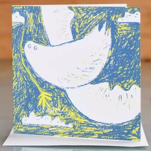 peace card dove bird themed any occasion greeting