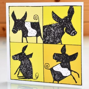 pig greeting cards for birthday or any occasion