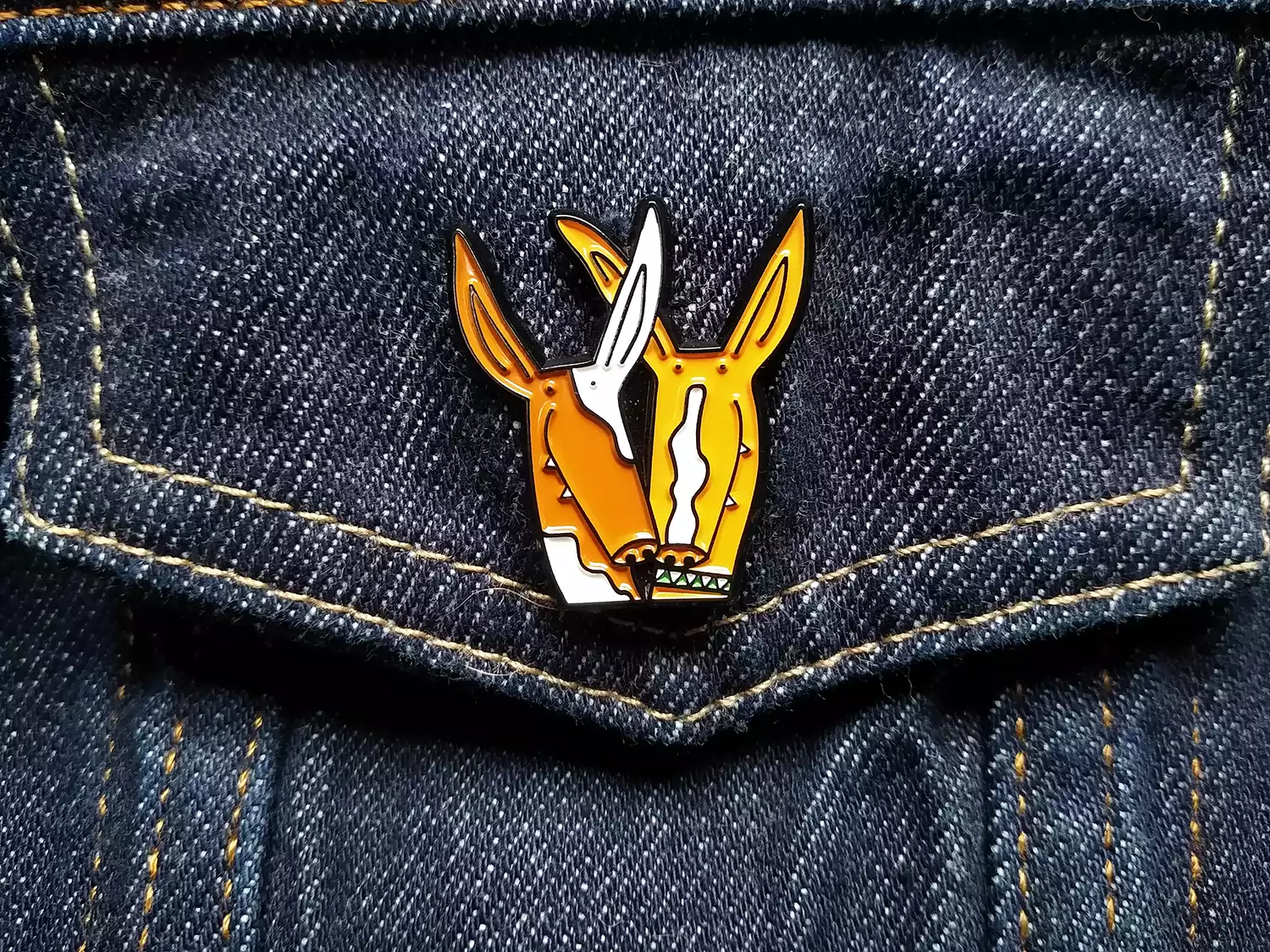 Podenco Spanish hounds dog pin