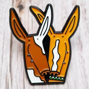 podencos lapel pin dog badge