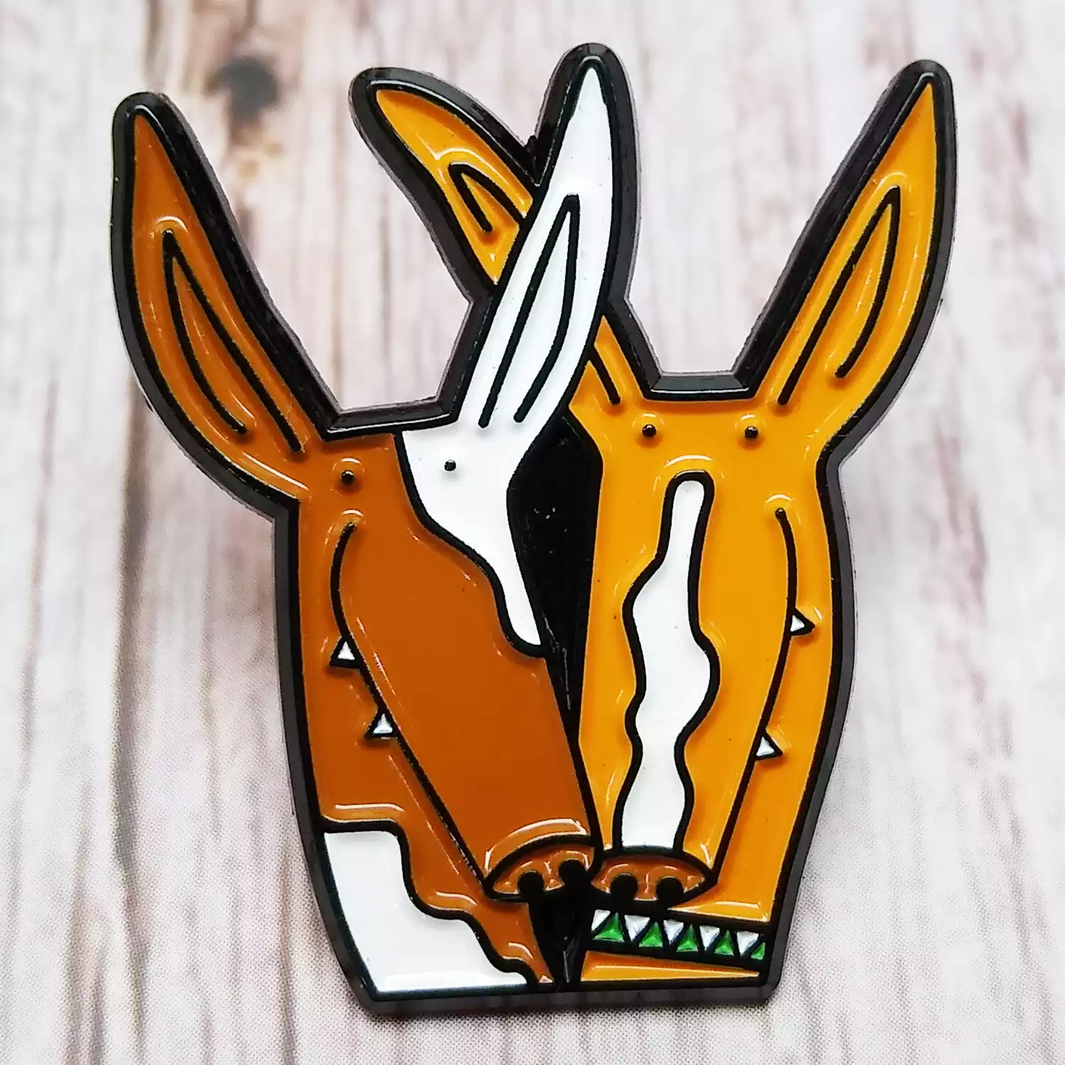 podencos lapel pin dog badge