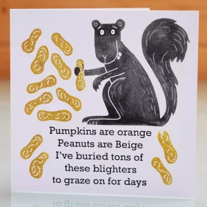 squirrel card for a birthday Valentines Day, anniversary or to say I love you or any occasion
