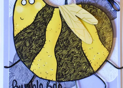 bumble bee handmade pop up greeting card for any occasion