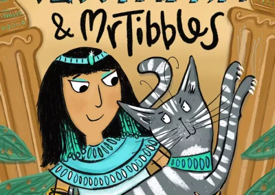 sample illustration for a children's book cover