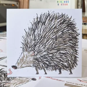 hedgehog cards - blank for any occasion for garden animal lover