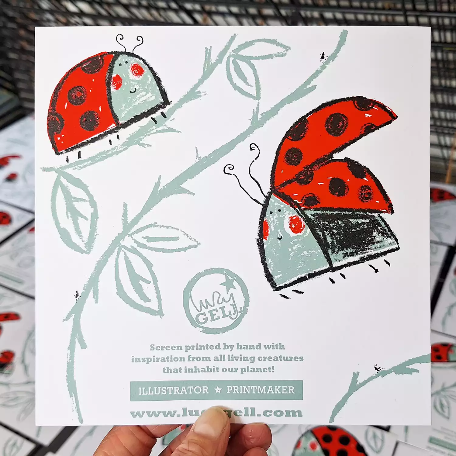ladybird greeting card for any occasion