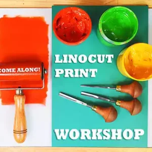 lino printing workshops - linocut printmaking classes & short courses in Derbyshire, Yorkshire, Cheshire, Manchester, Sheffield, Leeds & Stockport