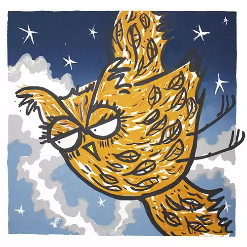owl art prints - fun wall decor to smile art