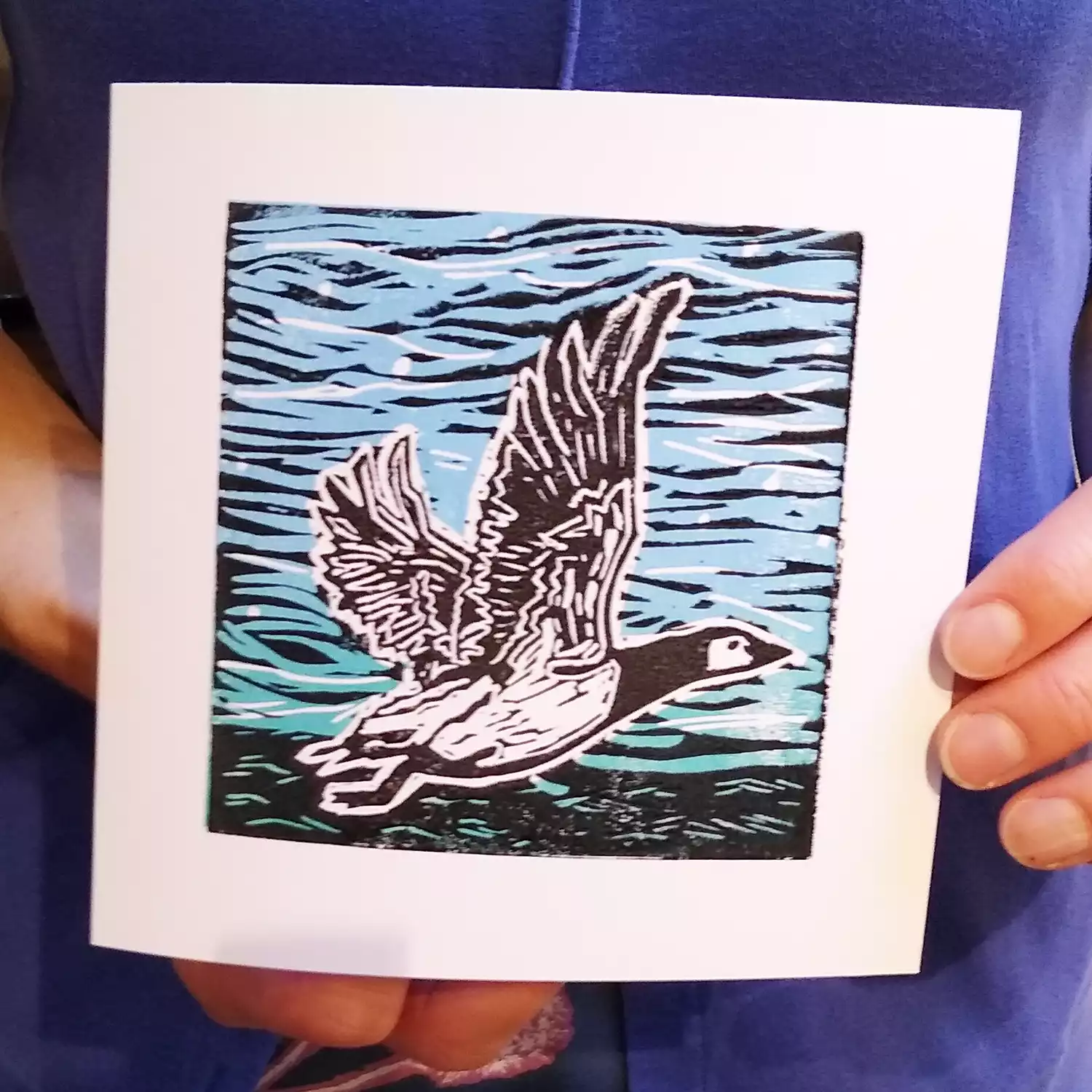 example lino printing from linocut printing workshop