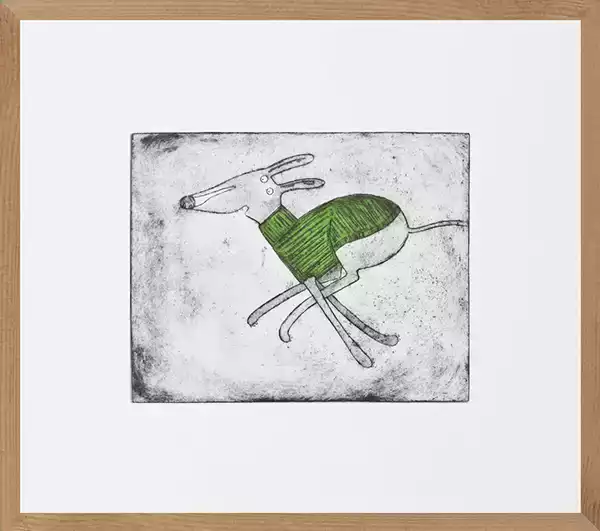 whippet art prints - fun dog wall decor framed and unframed artwork