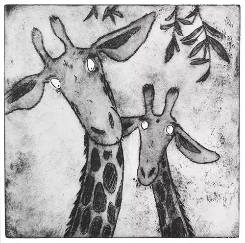 giraffe art prints framed animal wall decor