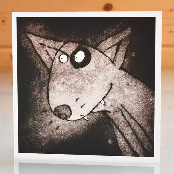 English bull terrier cards English Bull Terrier blank inside greetings for birthday, Valentine or any occasion