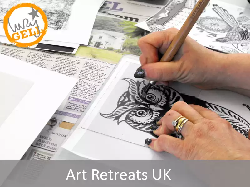 art retreats uk art retreats in the UK - printmaking course workshop holiday