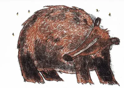 Brown Bear screen print