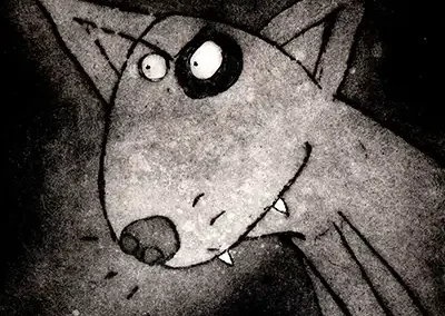 Dog acid etching