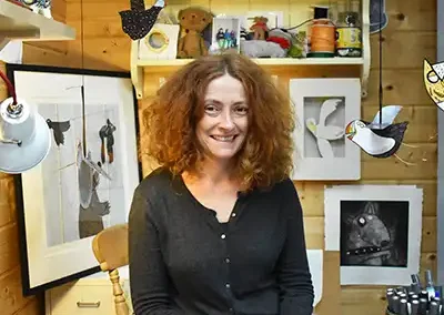 Lucy in her studio 1