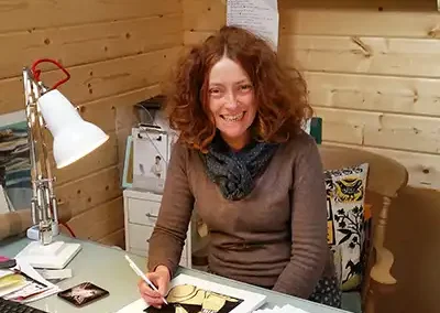 Lucy in her studio 2