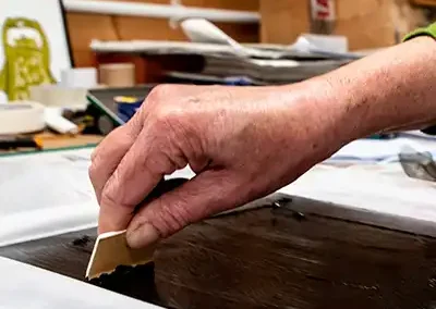 Preparing an acid etching 1