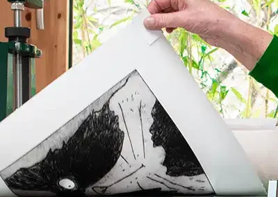 Printing a cat acid etching