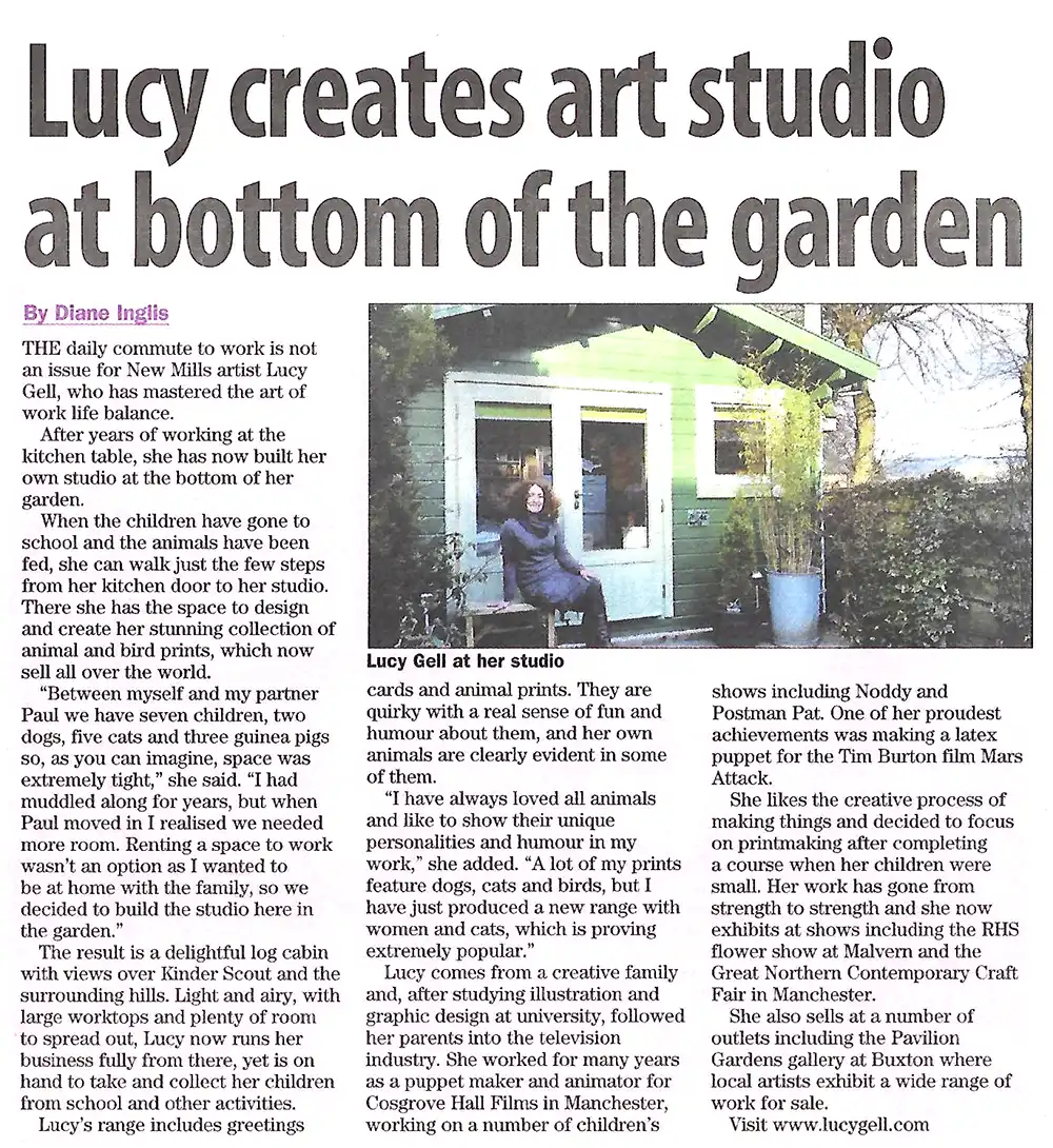 High Peak Review Press Feature High Peak Review press feature on Lucy Gell 2017
