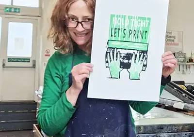 Lucy with print 1